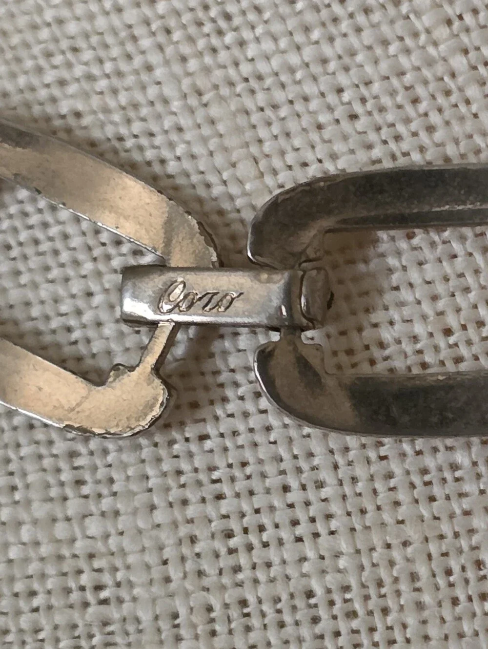 Vintage Coro Choker Necklace Silver Tone Modernist Statement Chunky Links